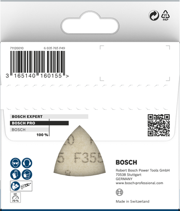 Hoja de lija Bosch PRO F355 93 mm.