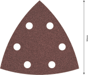 Hoja de lija Bosch PRO F460 G80 93x93mm con 6 agujeros.