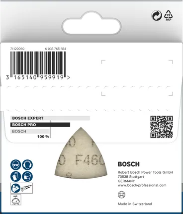 Hoja de lija Bosch PRO F460 93x93 mm G240 5 uds.