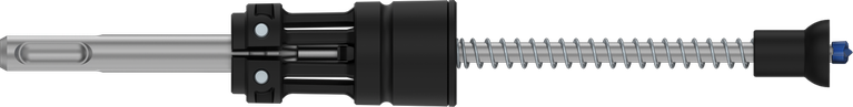 Broca para taladro percutor Bosch SDS Clean plus-8X con diseño en espiral.