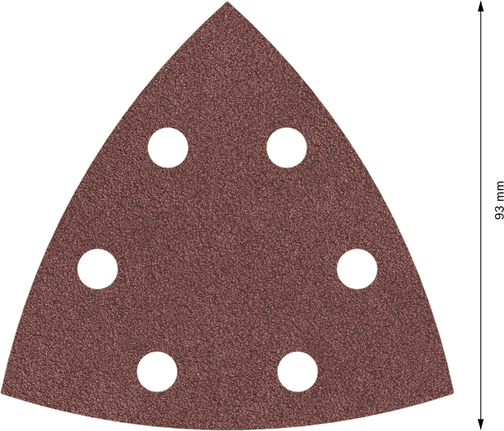 Hoja de lija Bosch PRO F460 93x93 mm G60 con 6 agujeros.