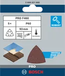 Hojas de lija Bosch PRO F460 93×93 mm P60 5 uds.