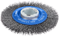 Cepillo de alambre Bosch PRO Metal clean X-Lock de 115 mm.