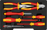 Set mixto de herramientas de mano aisladas VDE, 7 uds.
