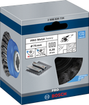 Cepillo de copa Bosch PRO Metal X-Lock de alta resistencia de 75 mm para amoladoras angulares.