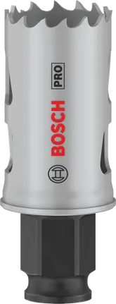 Sierra de corona Bosch PRO Multi Material PC Plus de 27 mm de diámetro.