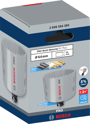 Sierra de corona Bosch PRO Multi Material PC Plus 64 mm.