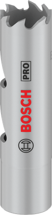Sierra de corona multimaterial Bosch PRO de 16 mm para cortes versátiles.