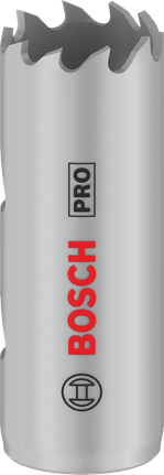 Sierra de corona multimaterial Bosch PRO roscada 19 mm.