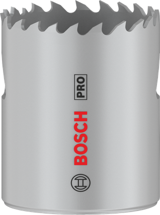 Sierra de corona multimaterial Bosch PRO de 41 mm para cortes versátiles.