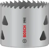 Sierra de corona multimaterial Bosch PRO de 59 mm para cortes versátiles.