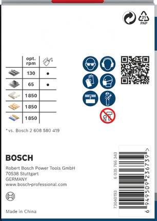 Sierra de corona multimaterial Bosch PRO de 65 mm y 2 9/16″ (embalaje).