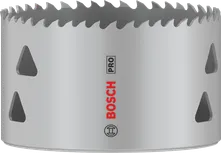 Sierra de corona multimaterial Bosch PRO de 83 mm para cortes versátiles.