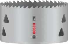 Sierra de corona multimaterial Bosch PRO de 89 mm para cortes versátiles.