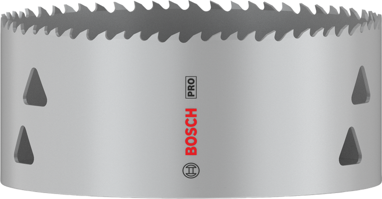 Sierra de corona multimaterial Bosch PRO roscada 114 mm.