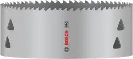Sierra de corona multimaterial Bosch PRO de 133 mm para cortes versátiles.