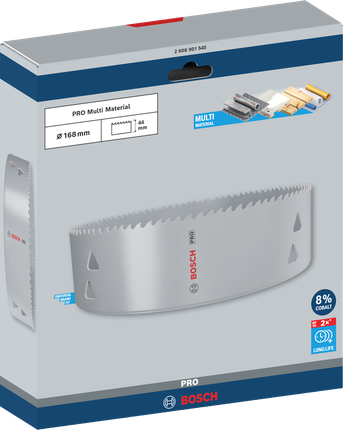 Sierra de corona multimaterial Bosch PRO 168 mm.