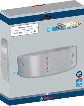 Sierra de corona multimaterial Bosch PRO 177 mm.