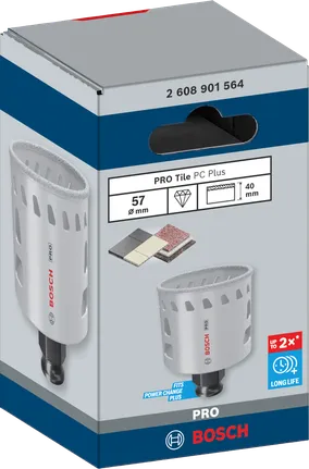 Sierra de corona Bosch PRO Tile PC Plus 57 mm.