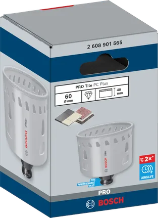 Sierra de corona Bosch PRO Tile PC Plus 60 mm.