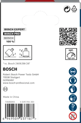 Sierra de corona Bosch PRO Tile PC Plus 64 mm 2½″.