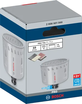 Sierra de corona Bosch PRO Tile PC Plus 68 mm.