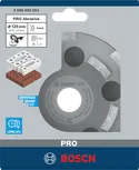 Cabezal de pulido abrasivo Bosch PRO de 125 mm para ladrillo y piedra.