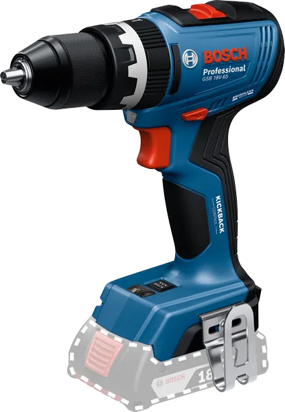 Taladro inalámbrico Bosch GSB 18V-65 con KickBack Control.