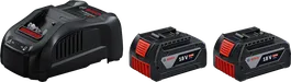 Kit de inicio Bosch GAL 1880 CV cargador con dos baterías de 18V 5Ah.