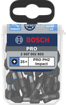 Paquete de 25 brocas de impacto Bosch PRO PH2.