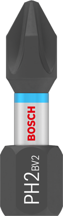 Punta de impacto Bosch PRO Phillips PH2 de 25 mm para atornillar.