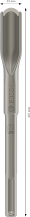 Cincel hueco para ranurar Bosch PRO SDS max 32x300 mm.