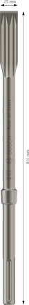 Cincel plano Bosch PRO SDS max-5C 25x400 mm.
