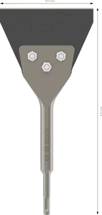 Rascador de suelos Bosch PRO SDS plus, filo de corte 130 mm.