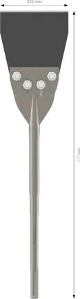 Raspador de suelo Bosch PRO SDS max, hoja de 152 x 635 mm.