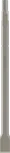 Cincel plano Bosch PRO HEX 19-4C, filo de corte 22 mm.