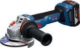 Amoladora angular inalámbrica Bosch GWS 18V-11 con batería de 5 Ah.