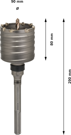 Cortadora de núcleo Bosch PRO SDS max-5 diámetro 90 mm 8 cuchillas.