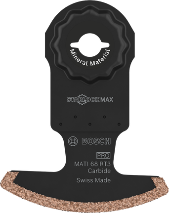 Hoja multiherramienta Bosch PRO MATI 68 RT3 para material mineral.