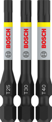 Juego de puntas de impacto Bosch PRO T T25 T30 T40 de 55 mm.
