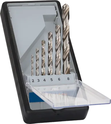 Juego de brocas helicoidales Bosch PRO Metal HSS-G, 6 piezas.