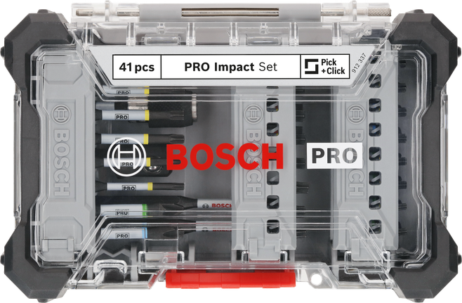 Juego de puntas de destornillador de impacto Bosch PRO, 41 piezas.