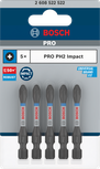 Puntas de impacto Bosch PRO PH2, paquete de 5.
