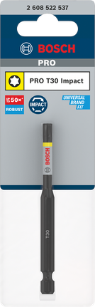Punta de impacto Bosch PRO Torx T30 de 90 mm.