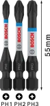 Juego de brocas de impacto Bosch PRO PH PH1 PH2 PH3 de 55 mm.