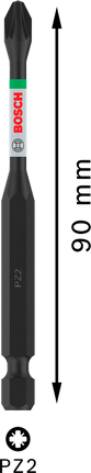 Punta de impacto Pozidriv Bosch PRO PZ2 90 mm.