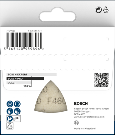 Hoja de lija Bosch PRO F460 93×93 mm G120 5 uds.
