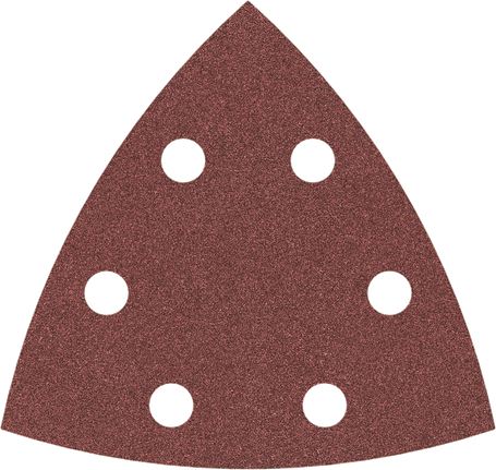 Hoja de lija Bosch PRO F460 93x93mm G120 con 6 agujeros.
