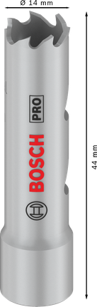Sierra de corona multimaterial Bosch PRO rosca 14 mm.