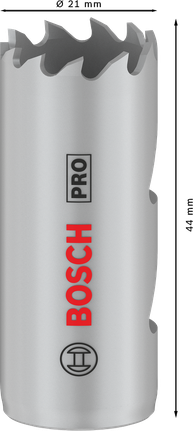 Sierra de corona multimaterial Bosch PRO rosca 21 mm.